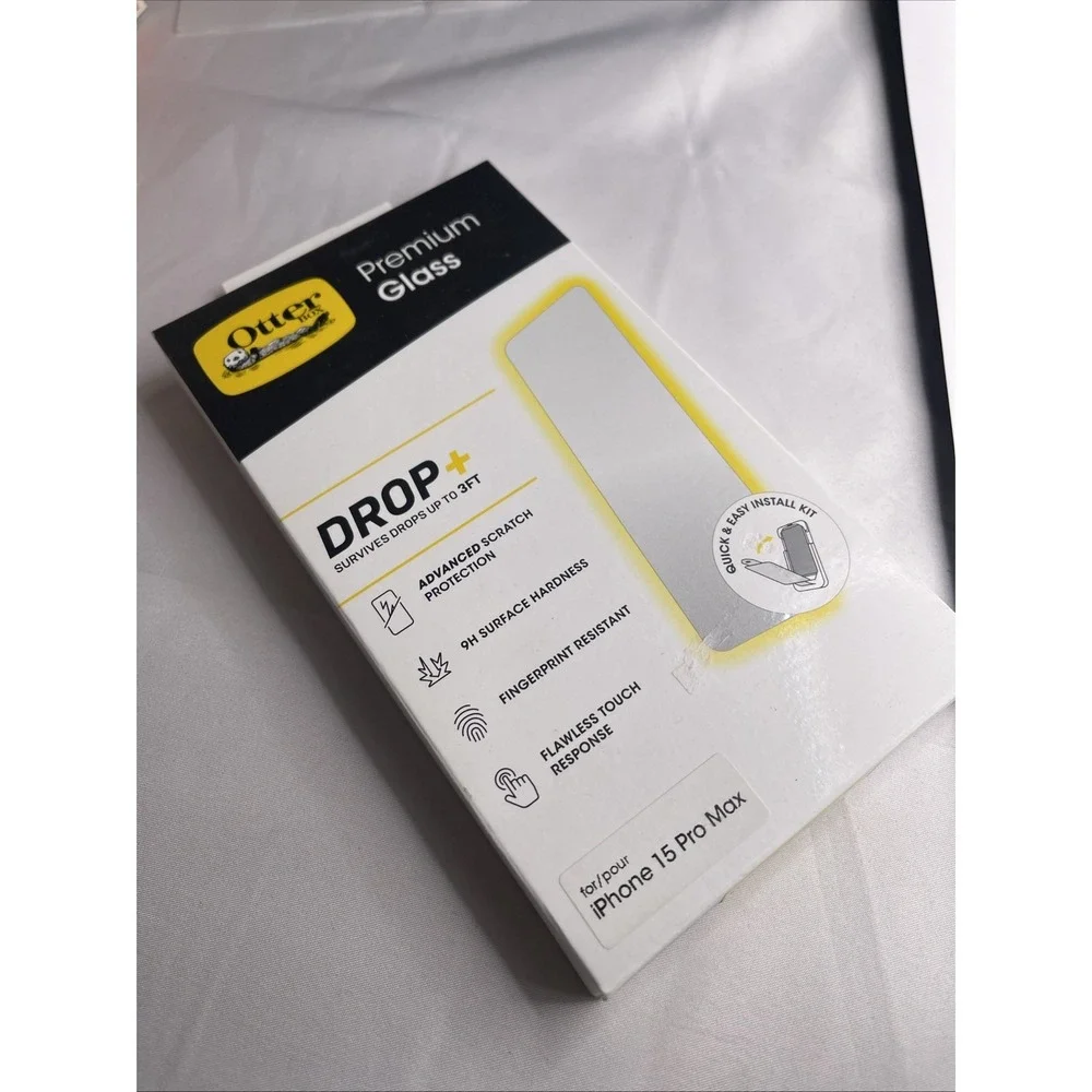 Otterbox Premium Glass Drop‎ Plus Scratch Screen Protector For iPhone 15 Pro Max